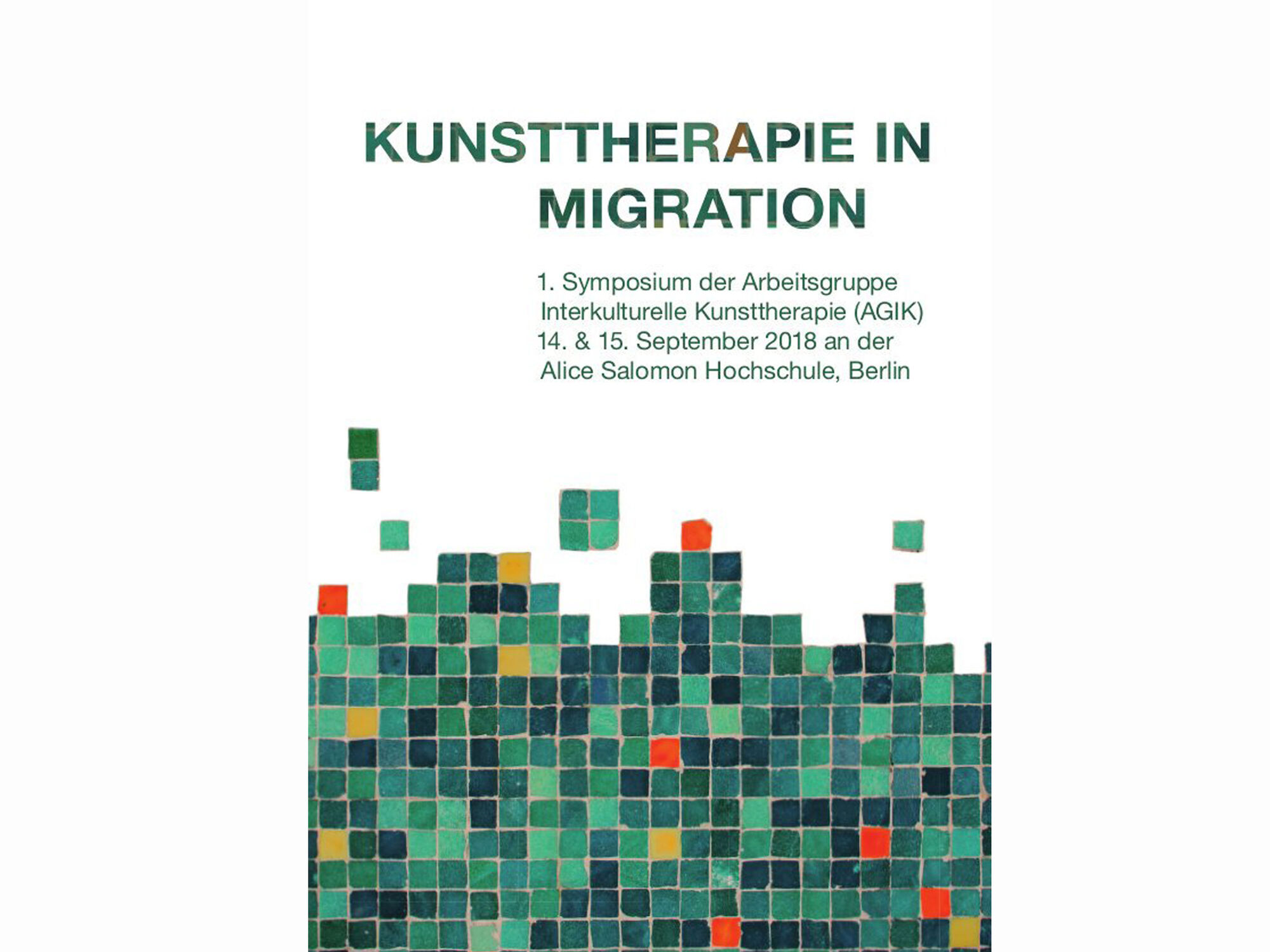 Plakat "Kunsttherapie in Migration"