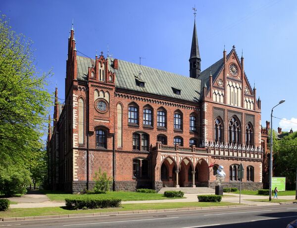 Latvian Art Academy in Riga Fotografie von der Kunstakedmie Riga, Lettland