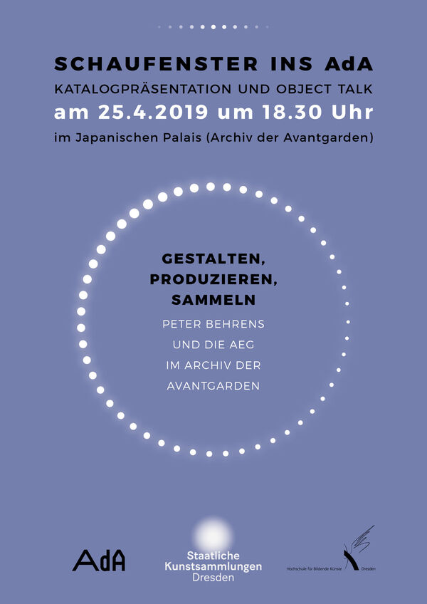 Schaufenster ins AdA | Buchpräsentation und Object Talk Plakat zur Veranstaltung