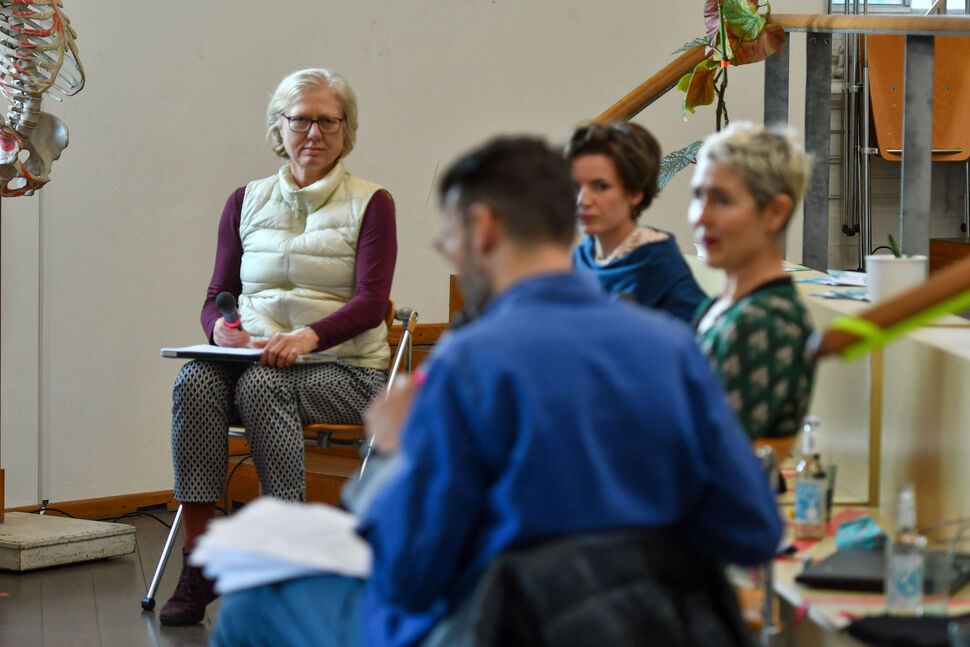 Round Table Discussion Foto mit Thomas Geisler, Cornelia Renz, Elise Beutner, Prof. Barbara Wille