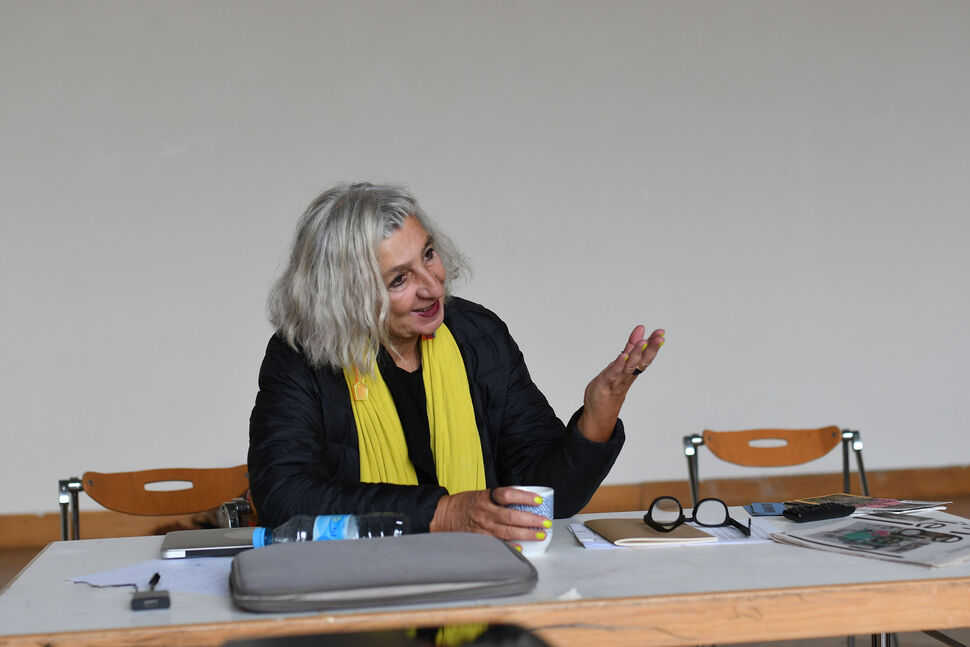 Workshop mit Adrienne Goehler zu Kunst und Konzepte der Nachhaltigkeit Fotografie von Adrienne Goehler