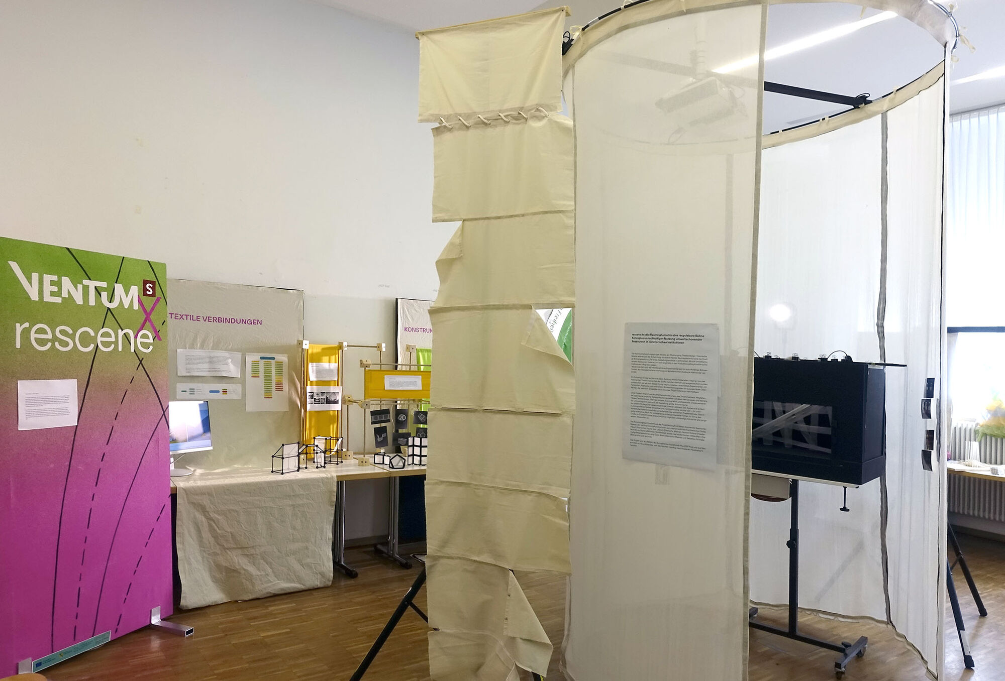 Materialproben für Vorhänge