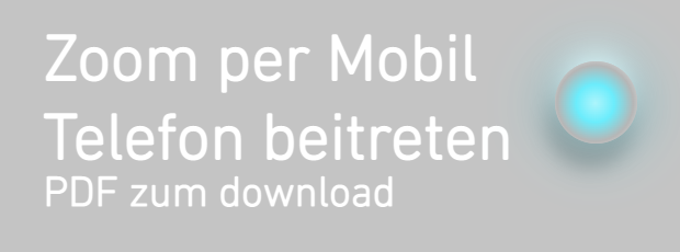 zoom mit telefon grau blau