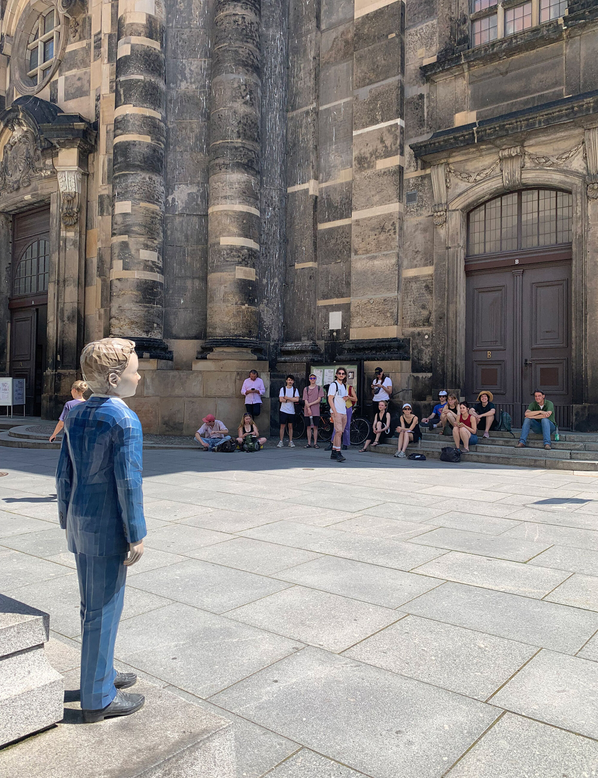 Gruppenfoto in Dresdner Altstadt