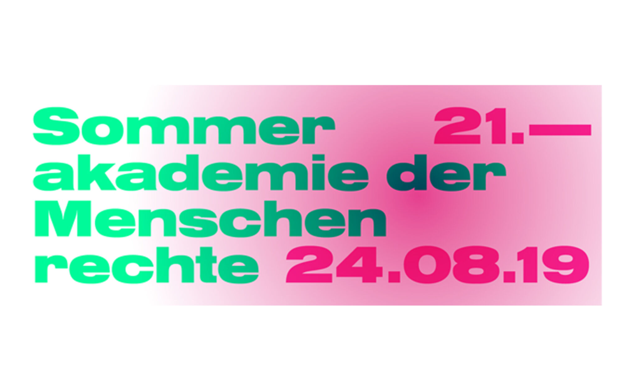 Sommerakademie der Menschenrechte, 21.-24.08.19