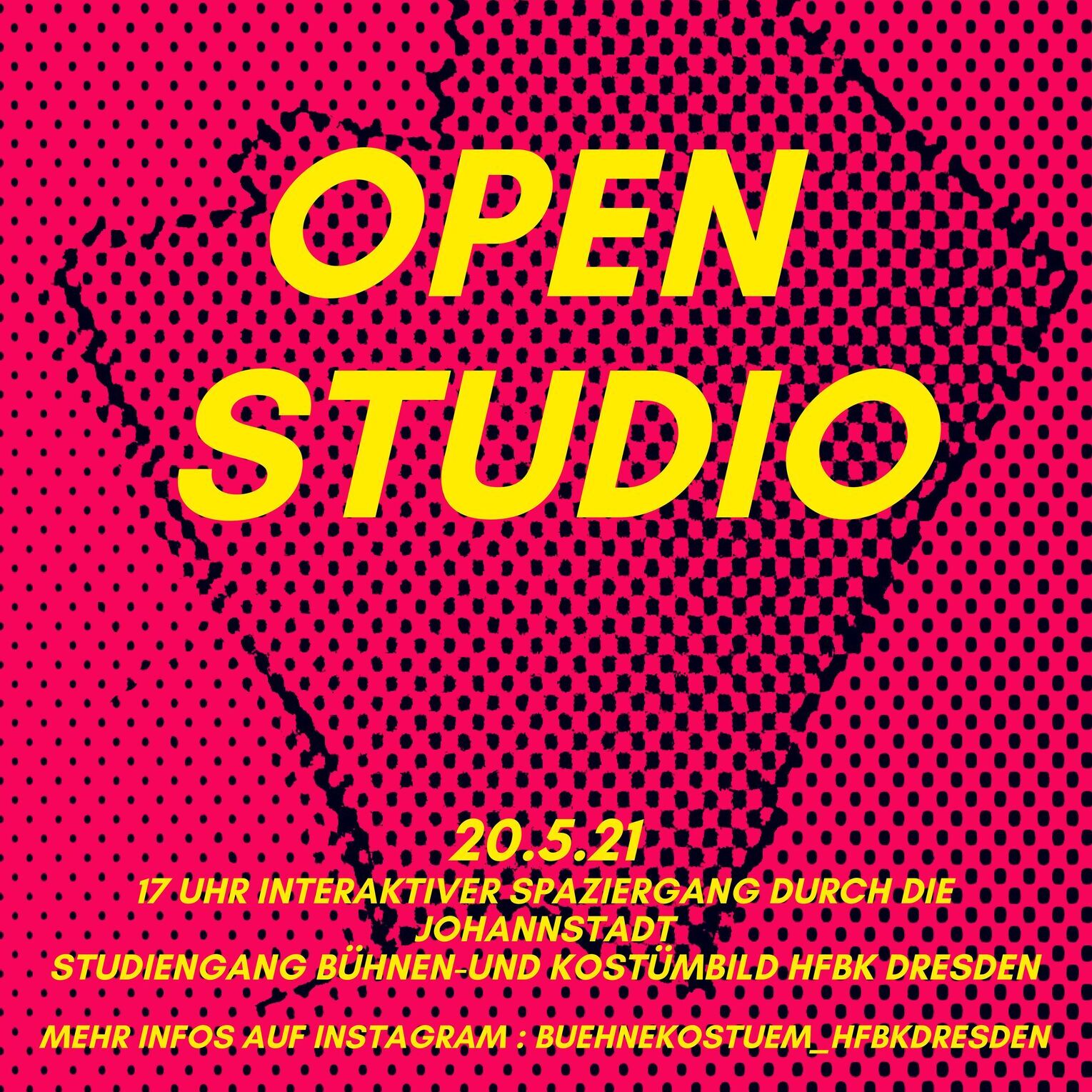 Plakat pink Open Studio
