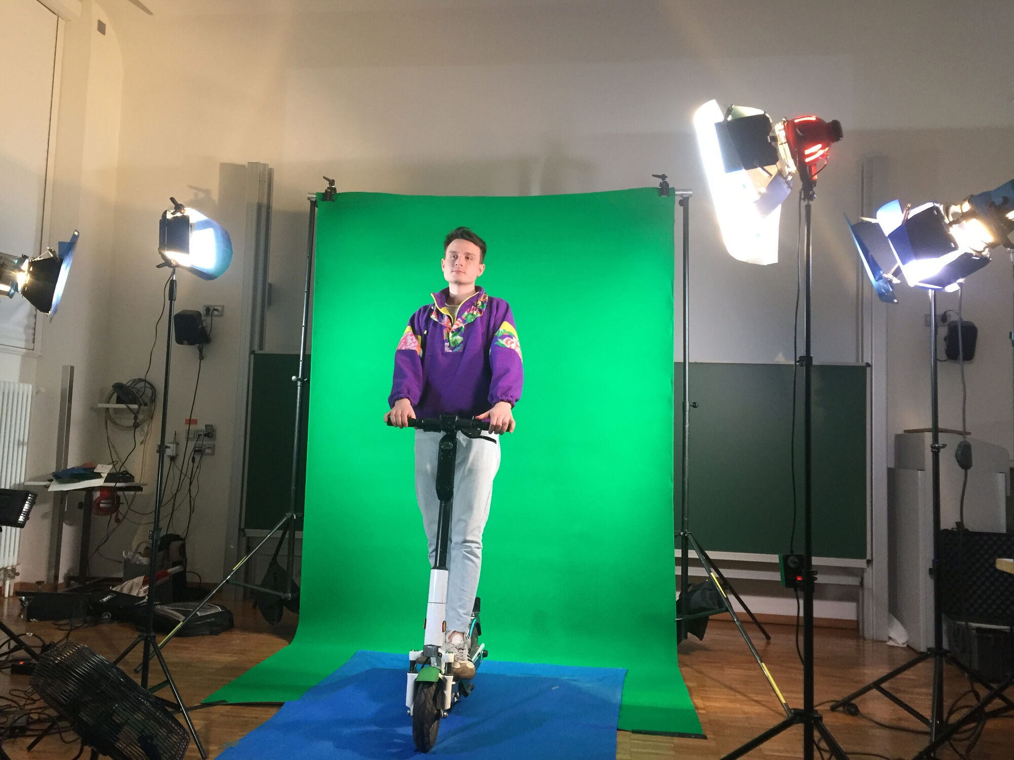 Making-of-Foto "Scooter"