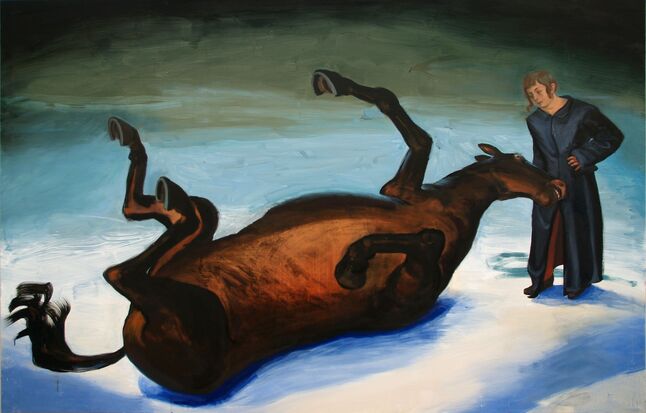 [Translate to English:] Am Anfang, Öl auf Leinwand, 190 x 290 cm, 2013