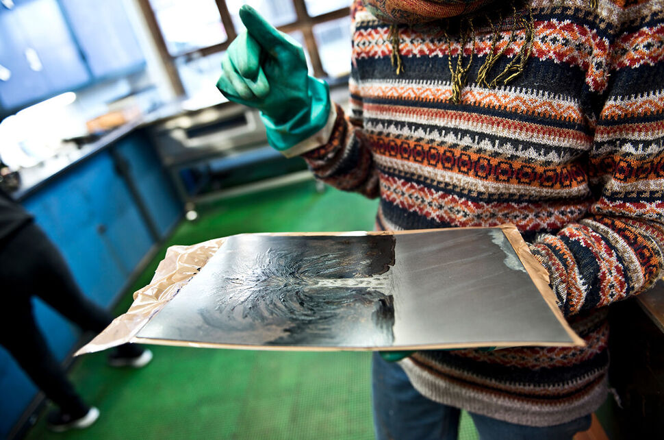 Workshop mit Cornelia Renz zur Radierung Foto - Detail Druck