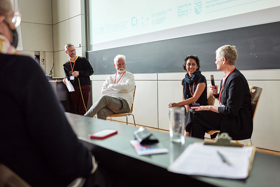 Paneldiskussion im Hörsaal der HfBK Dresden