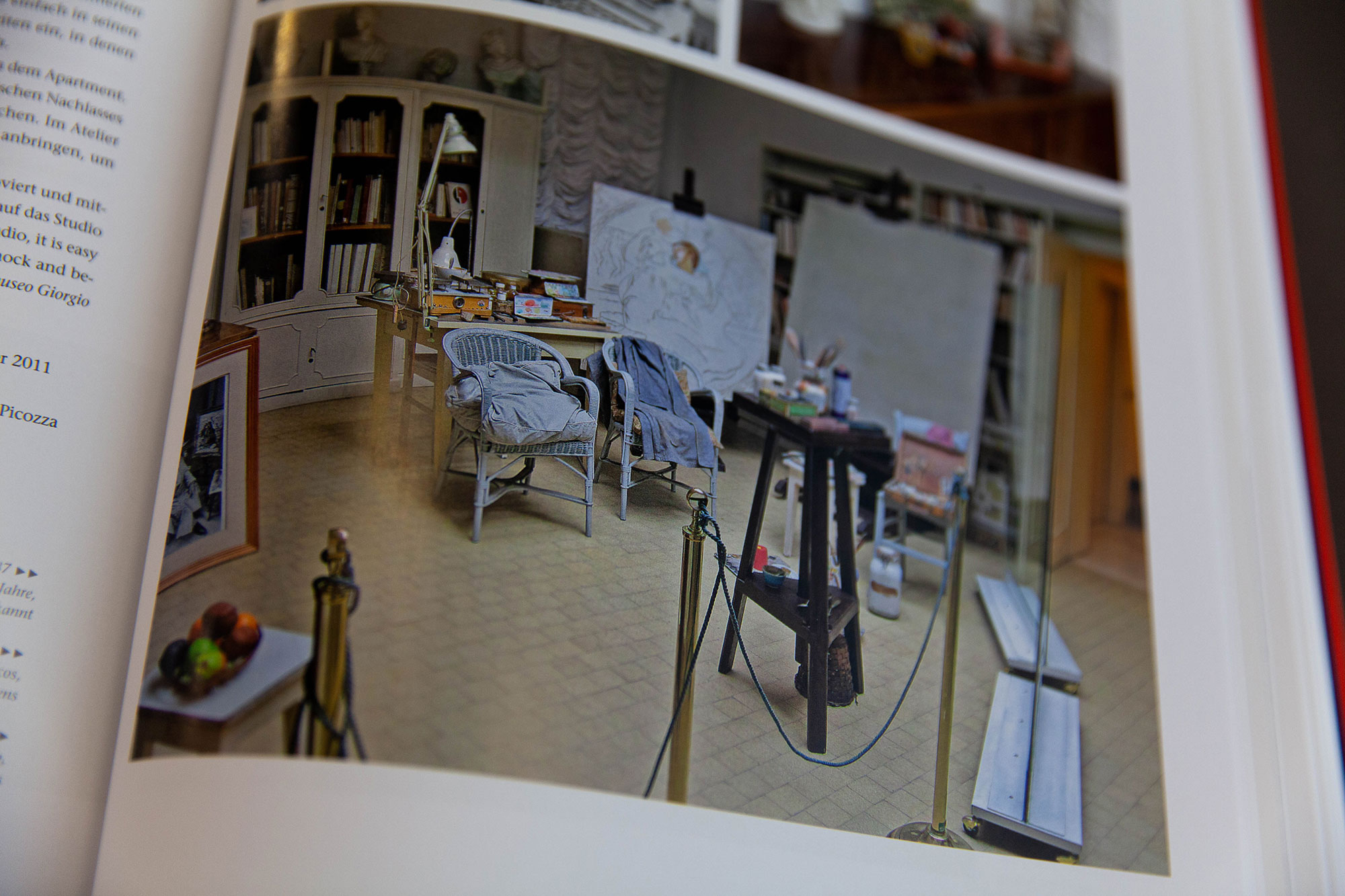 Detail of the book "The musealised studio : conservation, translocation and reconstruction of the artist's studio in the 20th and 21st centuries"