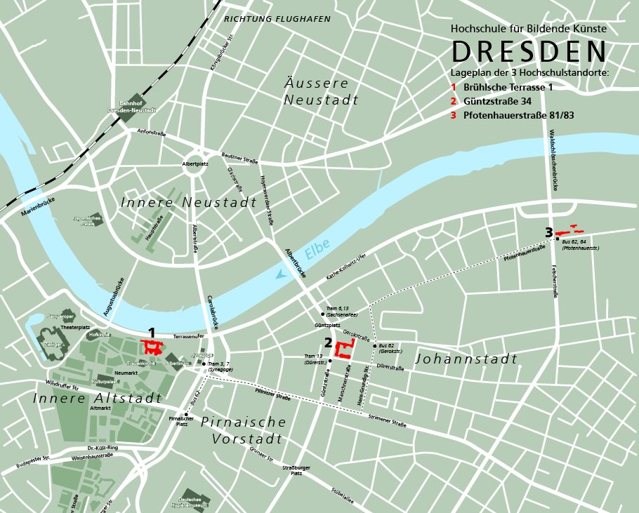 Faltplan Stadt Dresden