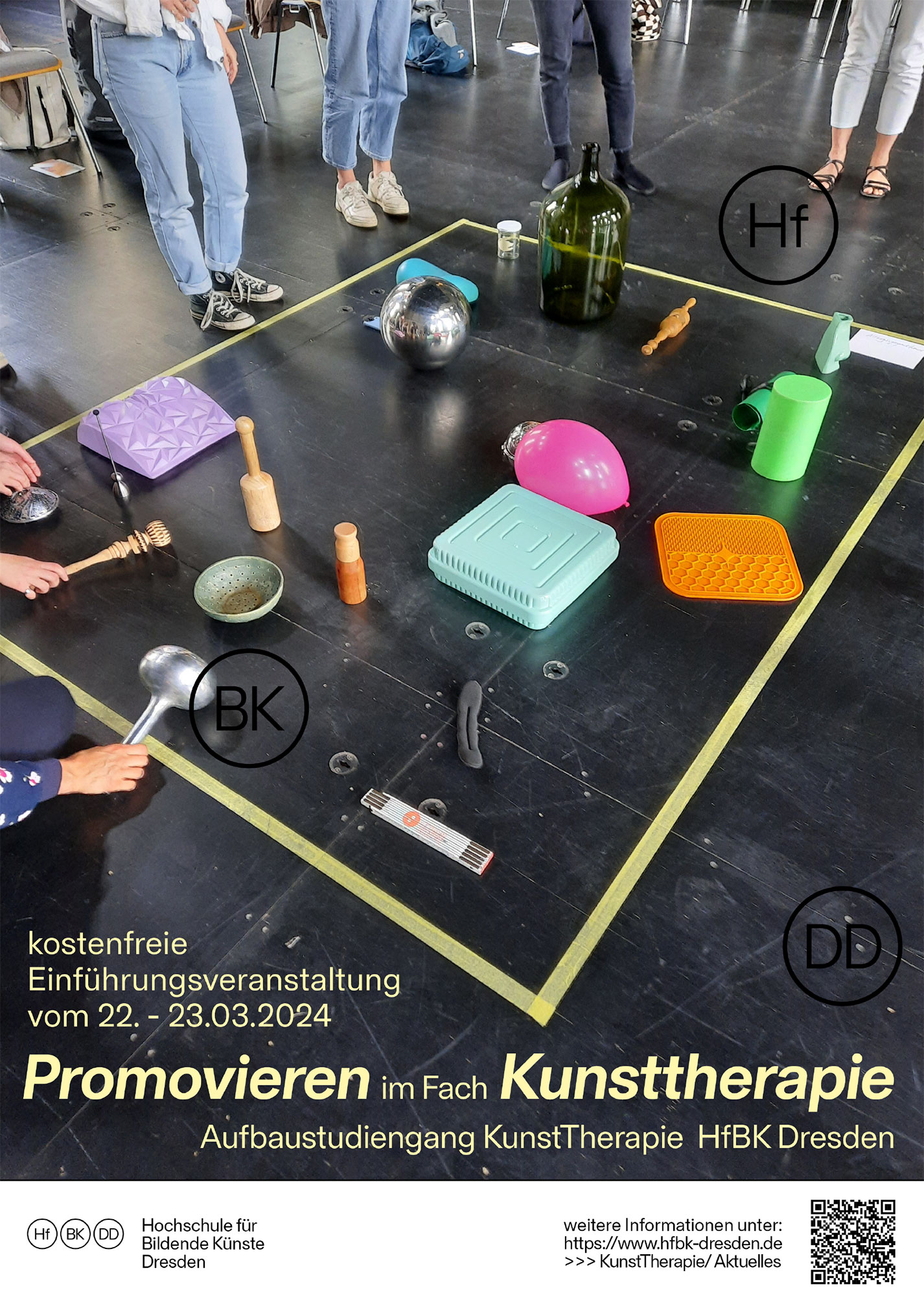 Plakat "Promovieren in der KunstTherapie"