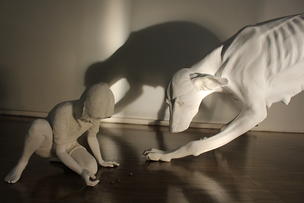 Theatre Sculpture - Diploma work dog