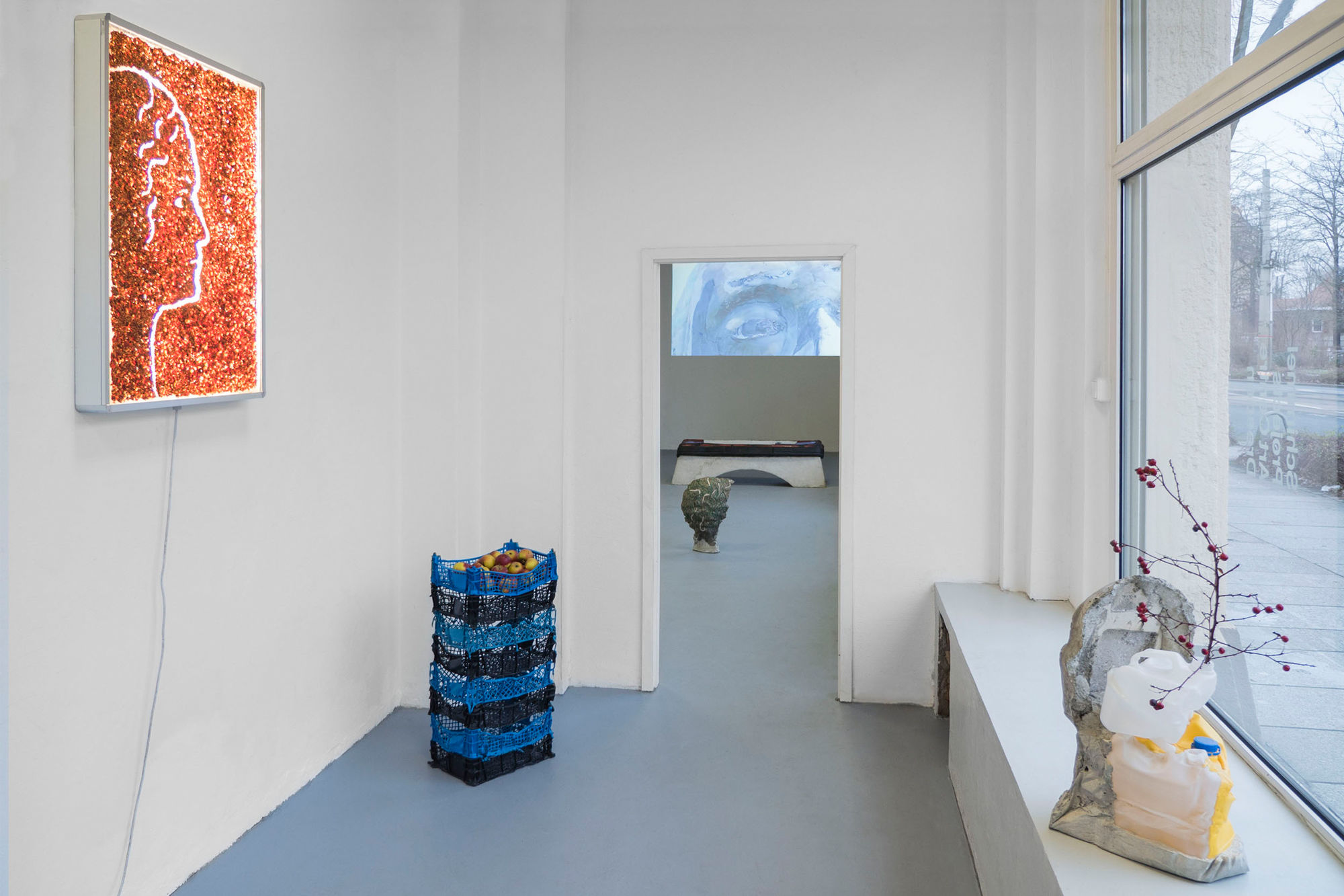 Ausstellungsansicht in dem Ausstellungsraum Schimmel Projects.