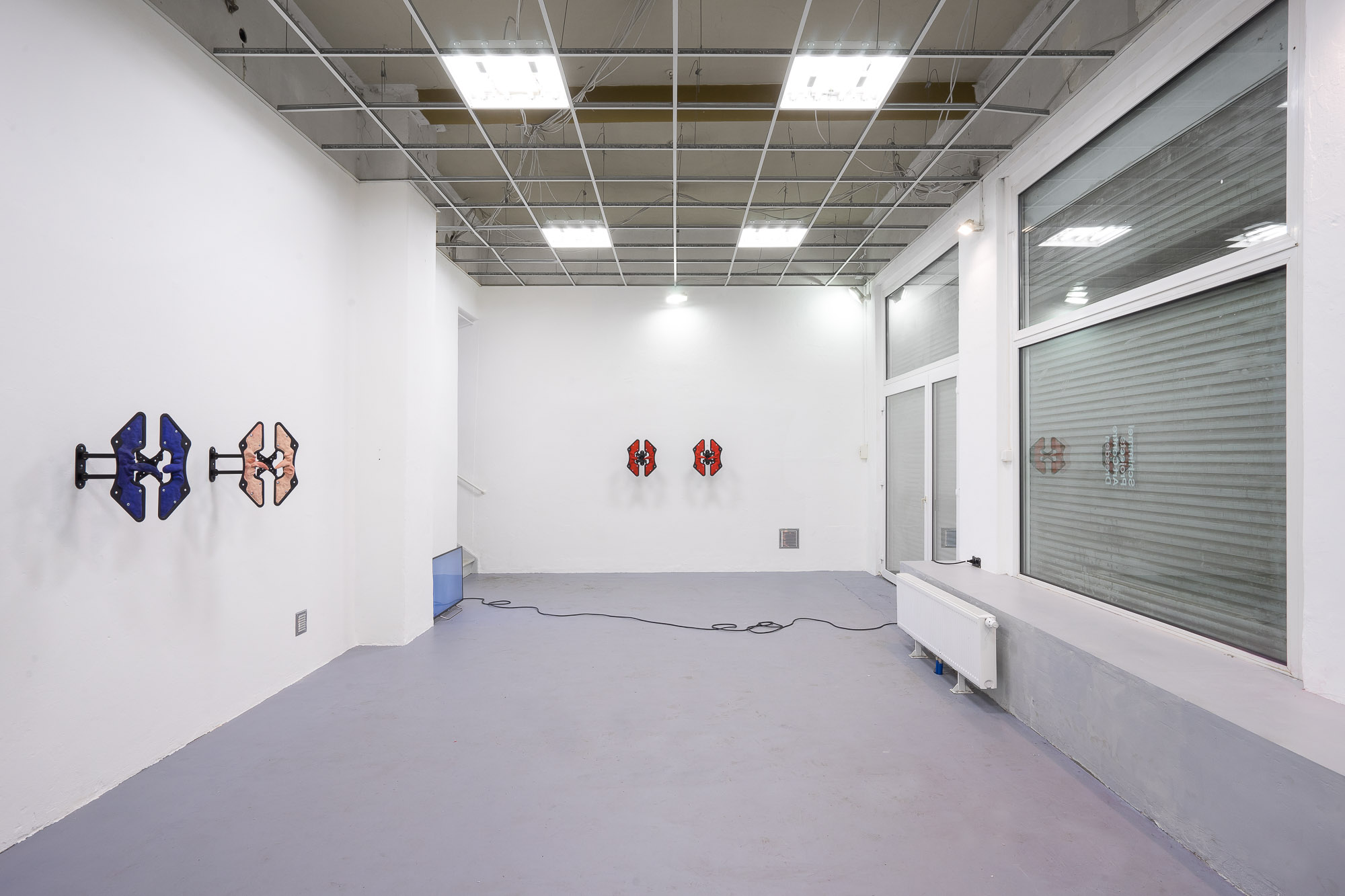 Ausstellungsansicht in dem Ausstellungsraum Schimmel Projects.