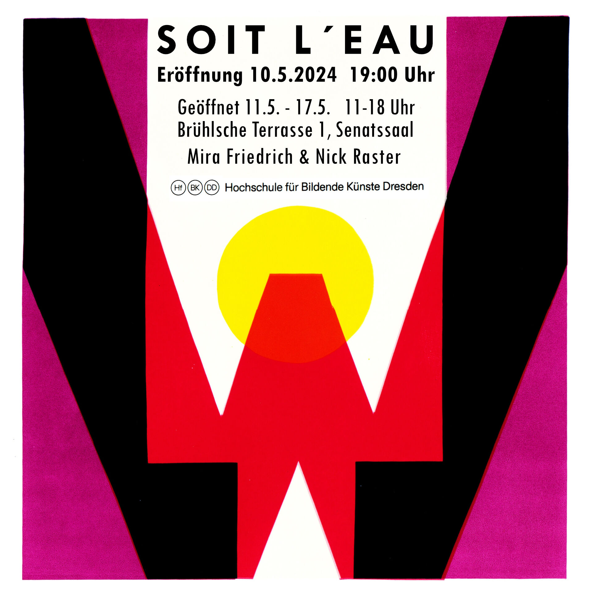 Poster für die Ausstellung