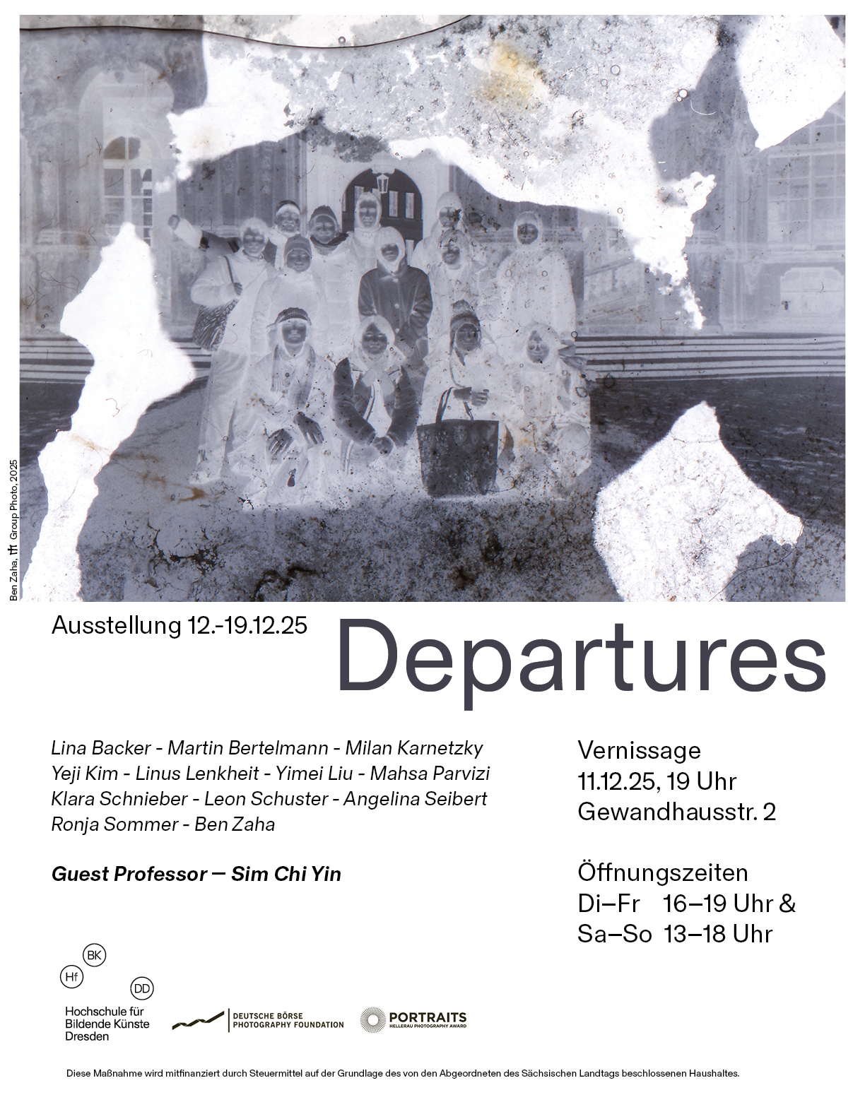 Flyer mit Fotografie und Textinfos zur Ausstellung Flyer mit Fotografie und Textinfos zur Ausstellung