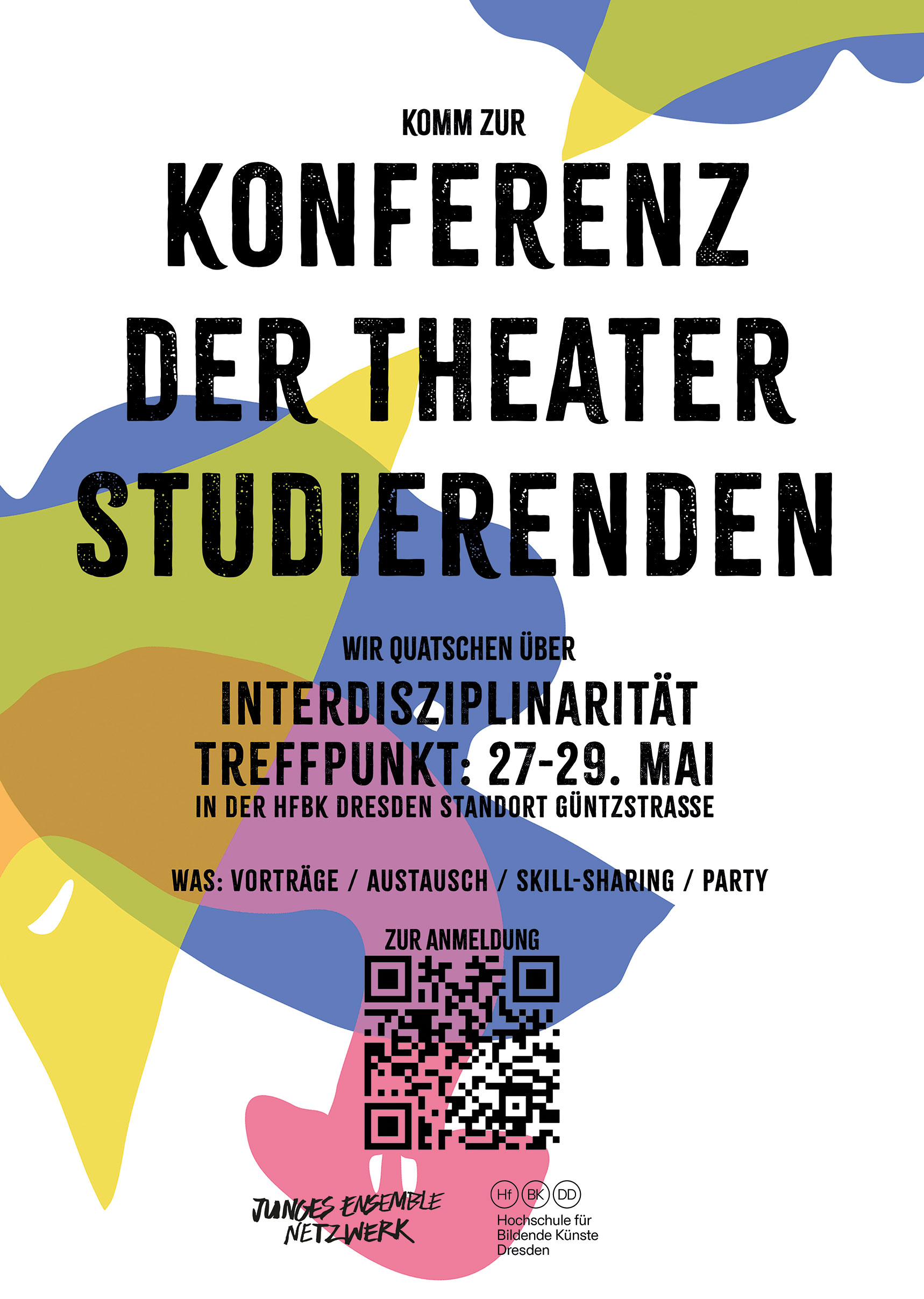 Plakat zur Konferenz der Theaterstudierenden