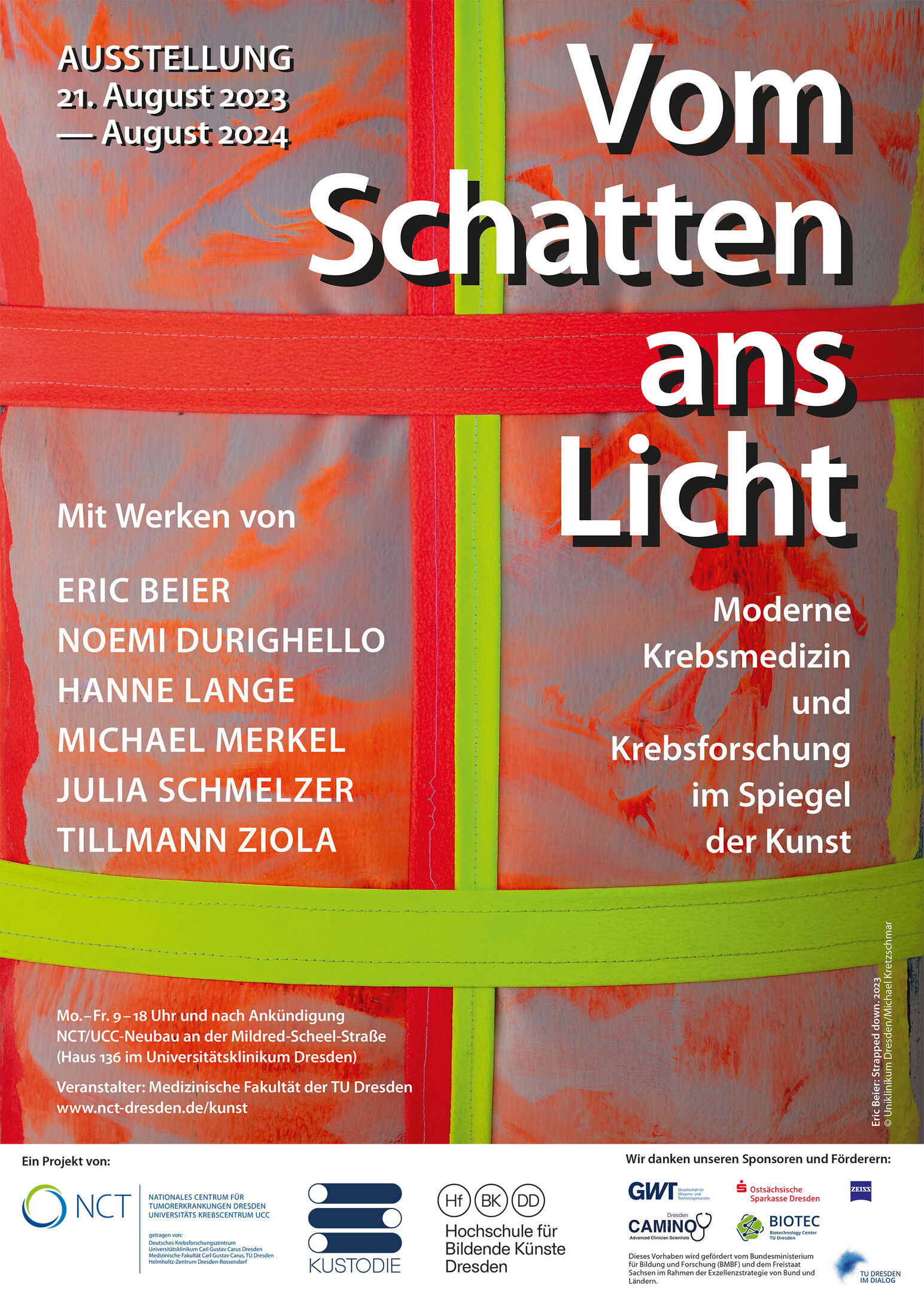 Plakat zur Ausstellung vom Schatten ans Licht