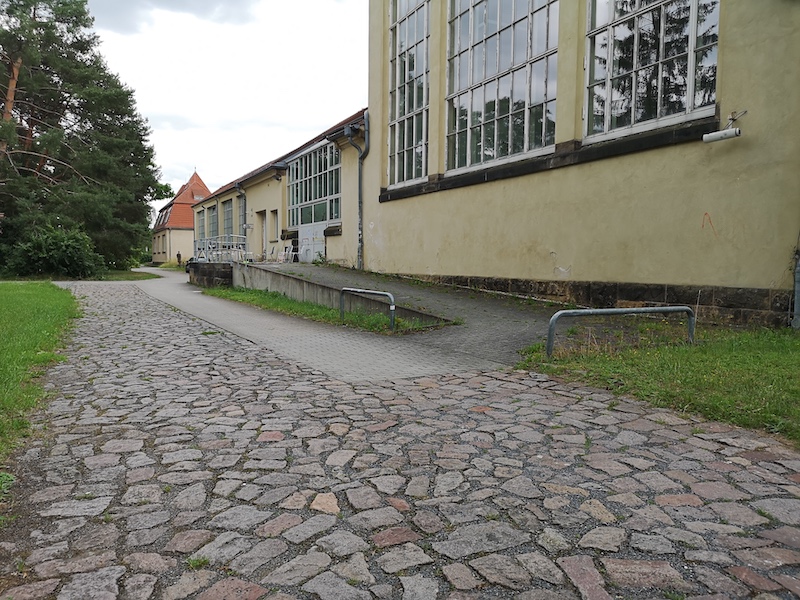 Pfotenhauerstraße Pfotenhauerstraße Einfahrt Kopfsteinpflaster